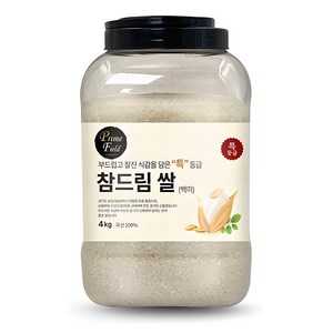 Prime Field 2024년산 햅쌀 경기 참드림 백미 특등급, 4kg, 1개