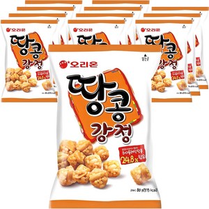 오리온 땅콩강정, 80g, 12개