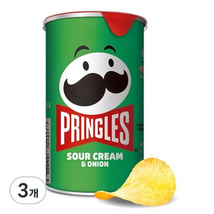 프링글스 양파맛, 53g, 3개