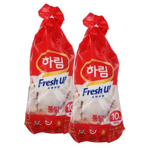 하림 프레쉬업 냉장 생닭 10호(950g이상) 2봉, 프레쉬업생닭 950g, 2개