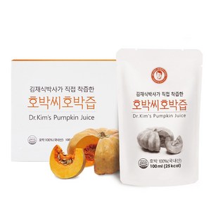 [김재식헬스푸드] 호박씨호박즙(스탠딩) 100ml 30팩 1박스, 30개