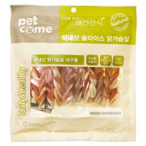 펫컴 국내산 애견간식, 닭가슴살, 200g, 1개