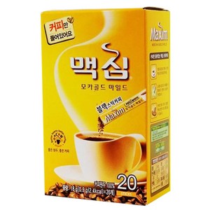 맥심 모카골드 마일드 블랙스틱커피, 0.9g, 20개, 20개입