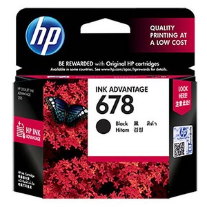 HP 678 정품잉크, 검정(CZ107AA), 1개