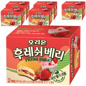 오리온 후레쉬 베리, 56g, 6개