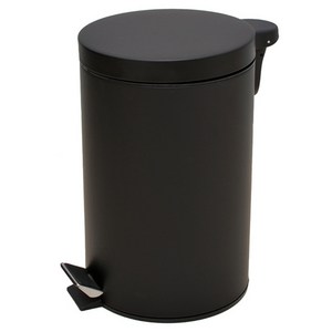 키펙스 무소음 페달 휴지통 10L, 블랙