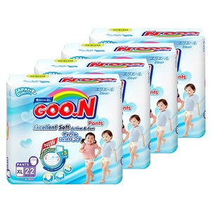 군 엑셀런트 소프트 팬티형 기저귀 아동공용 특대형(12~17kg), 88매