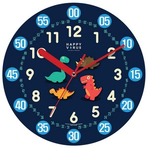 해피바이러스 어린이 교육용 벽시계 시계선물