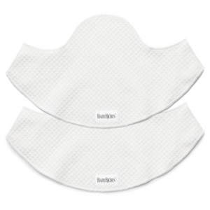 베이비뵨 베이비 캐리어 미니 전용 침받이 겸용 턱받이, 화이트, 2개
