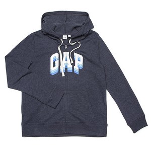 갭 여성용 갭 로고 풀 집 후드 프렌치 테리