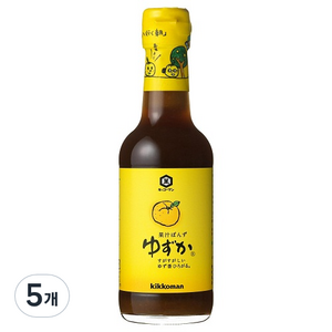 기꼬만 폰즈 유즈카, 250ml, 5개