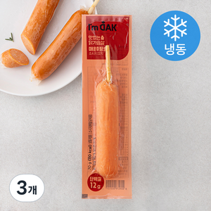 아임닭 맛있는 닭가슴살 매운후랑크 소시지 꼬치 (냉동), 70g, 3개