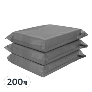 황제포장 HDPE 접착식 택배봉투 은먹색, 200개
