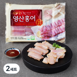 품질인증 영산 국산 홍어 모둠살 100g + 초고추장 25g, 2세트