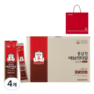 정관장 에브리타임 홍삼정소프트+쇼핑백, 200ml, 4개