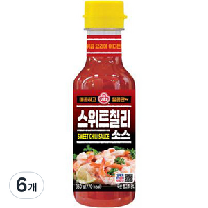 오뚜기 스위트칠리소스, 350g, 6개