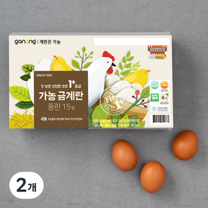 가농 무항생제 1+등급 초란, 15구, 2개