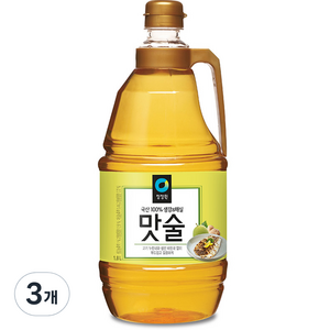 청정원 생강&매실 맛술, 1.8L, 3개