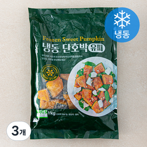 단호박 유피 (냉동), 1kg, 3개