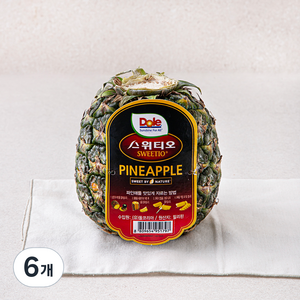 돌 스위티오 실속 파인애플, 700g, 6개