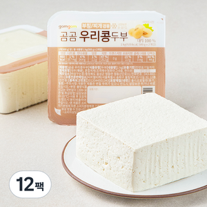 곰곰 우리콩 두부, 500g, 12팩