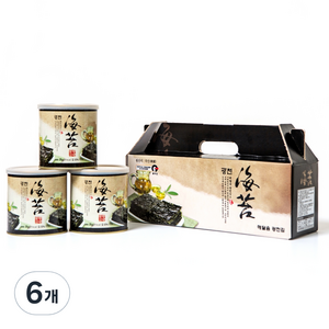 광천 재래 캔김 35g, 6개