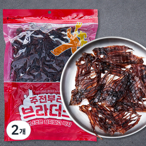 주전부리 브라더스 숏망족 미니대왕발 오징어다리, 350g, 2개