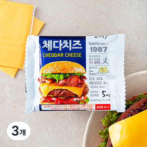 동원 소와나무 체다치즈 5매입, 100g, 3개