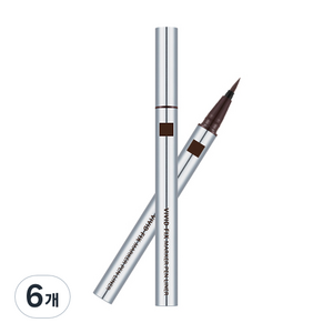 미샤 비비드 픽스 마커 펜 라이너, 딥브라운, 6개