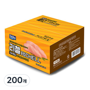 테비토퍼 리첼 오리지날 반려동물 간식, 닭가슴살, 22g, 200개