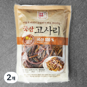 친정엄마 국산 데친고사리, 450g, 2개