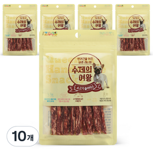 수제의여왕 강아지 간식, 소고기슬라이스, 70g, 10개