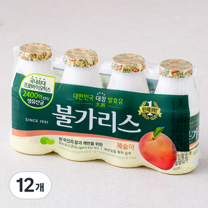 남양유업 불가리스 요구르트 복숭아, 150ml, 12개