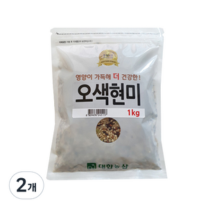 대한농산 오색현미 혼합곡, 1kg, 2개