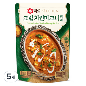 백설 크림 치킨마크니커리, 170g, 5개