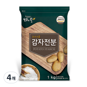 농부의뜰 감자전분, 1kg, 4개