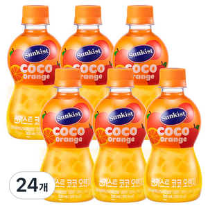 썬키스트 코코 오렌지, 300ml, 24개