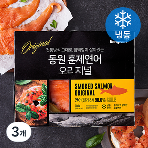 동원 훈제연어 오리지널 (냉동), 180g, 3개