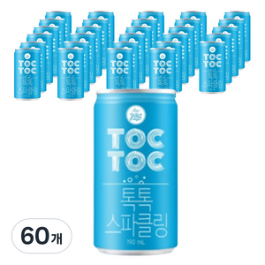 더비나인 TOCTOC 톡톡 스파클링 탄산수, 190ml, 60개