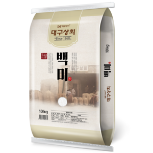 대구상회 2021년 햅쌀 백미, 10kg(상등급), 1개