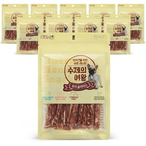 수제의여왕 강아지 간식, 오리슬라이스, 70g, 10개