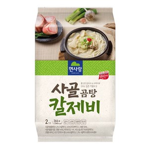 면사랑 사골 곰탕 칼제비 2인, 364g, 1개