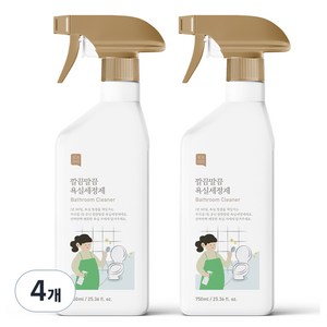 쉼표365 깔끔말끔 대용량 욕실세정제, 4개, 750ml