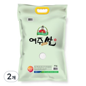 농협 2024년산 햅쌀 대왕님표 여주쌀 단아미, 상등급, 4kg, 2개