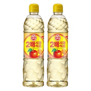 오뚜기 2배 사과식초, 900ml, 2개