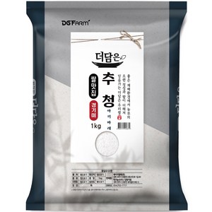 더담은 2024년산 햅쌀 경기미 추청 아끼바레 쌀 특등급, 특, 1kg, 1개