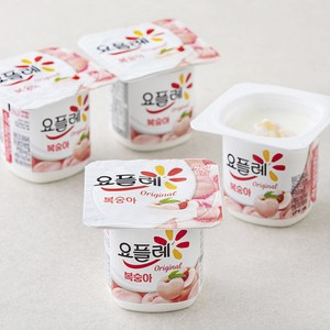 요플레 복숭아 멀티 85g, 4개