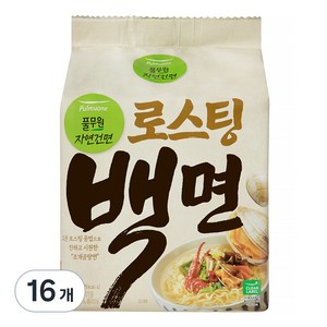 풀무원 자연건면 백면 406g, 16개