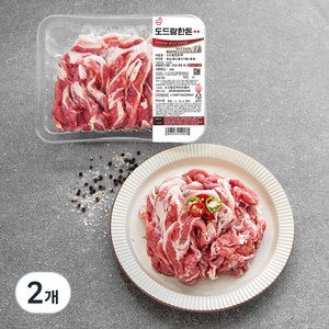 도드람 한돈 목심 불고기용(냉장), 500g, 2개