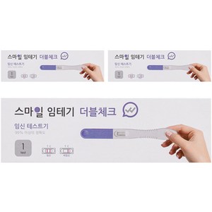 스마일 더블체크 임신테스트기, 3개, 1개입